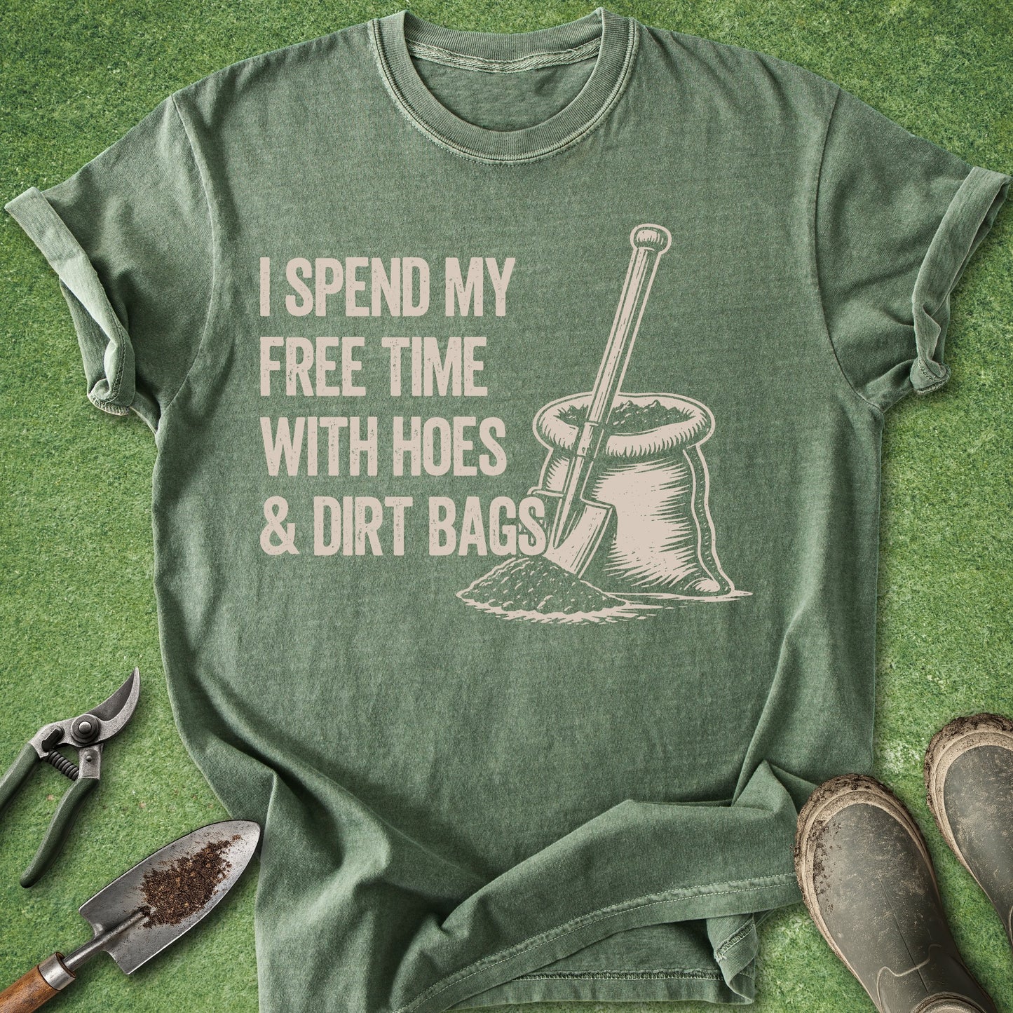 funny gardening shirt hoes and dirt bags quote gardener humor t shirt sarcastic plant lover gift