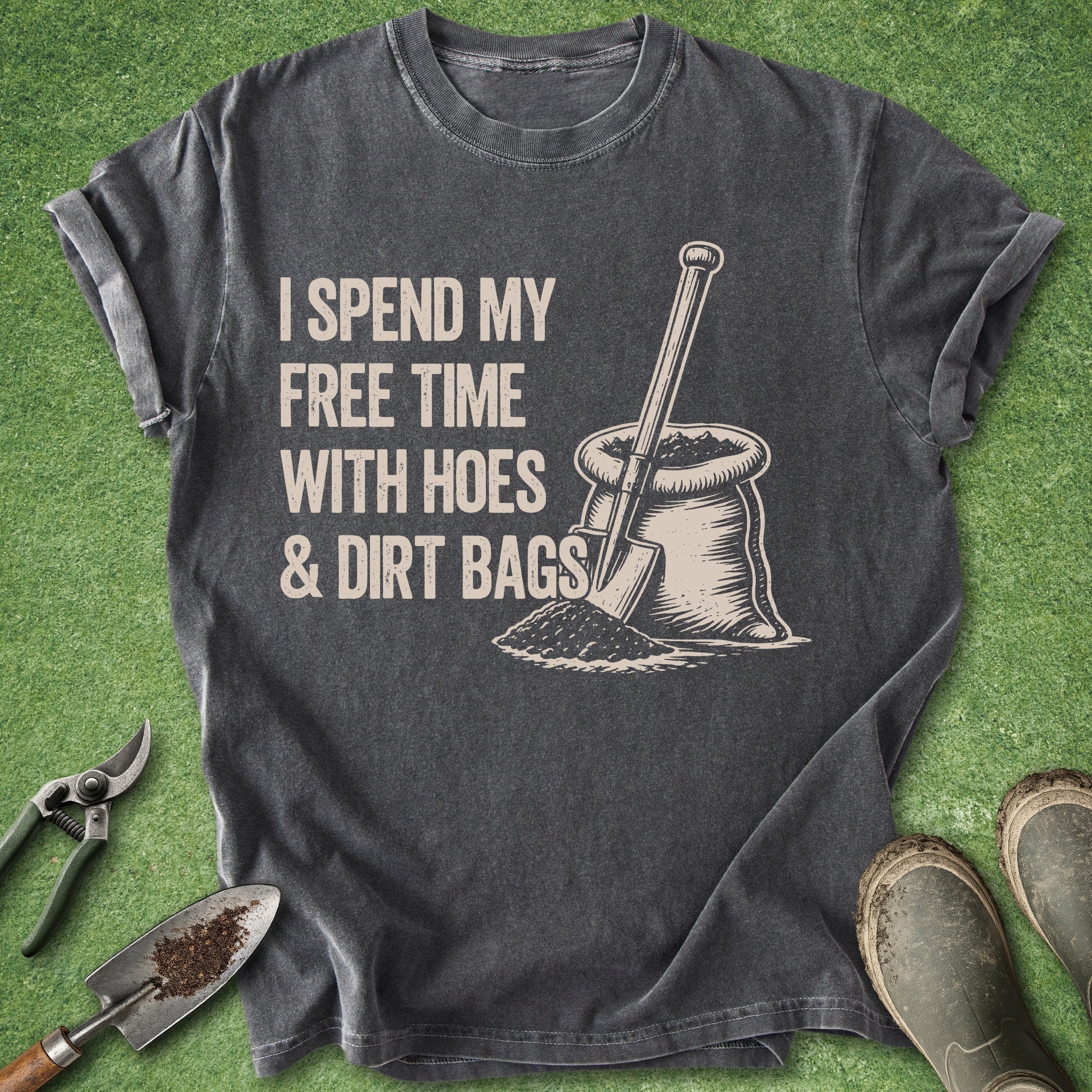 funny gardening shirt hoes and dirt bags quote gardener humor t shirt sarcastic plant lover gift