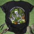 compost your enemies shirt funny gardening shirt dark humor plant lover skull gardening t shirt