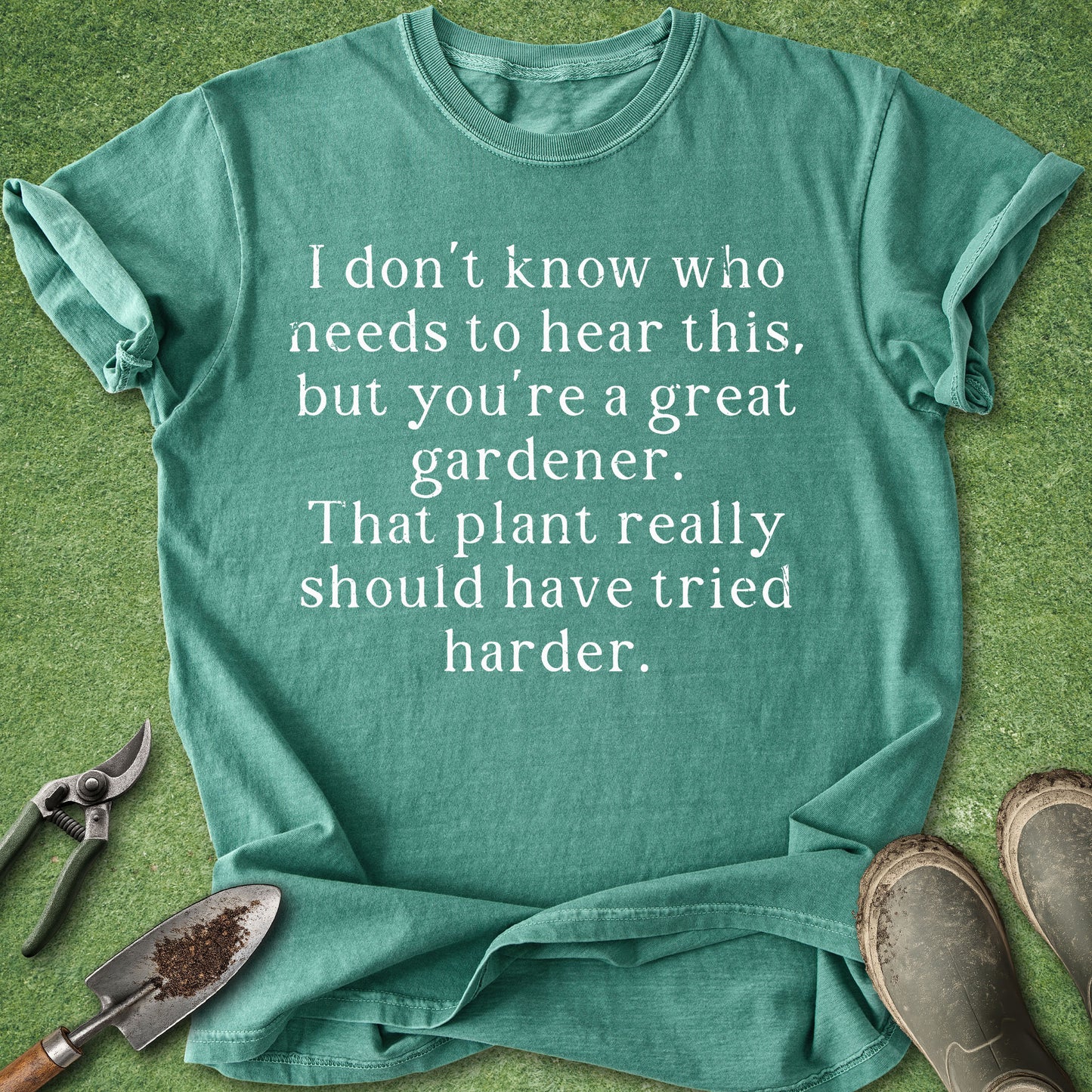funny gardening shirt plant humor sarcastic plant lover shirt that plant should have tried harder t shirt