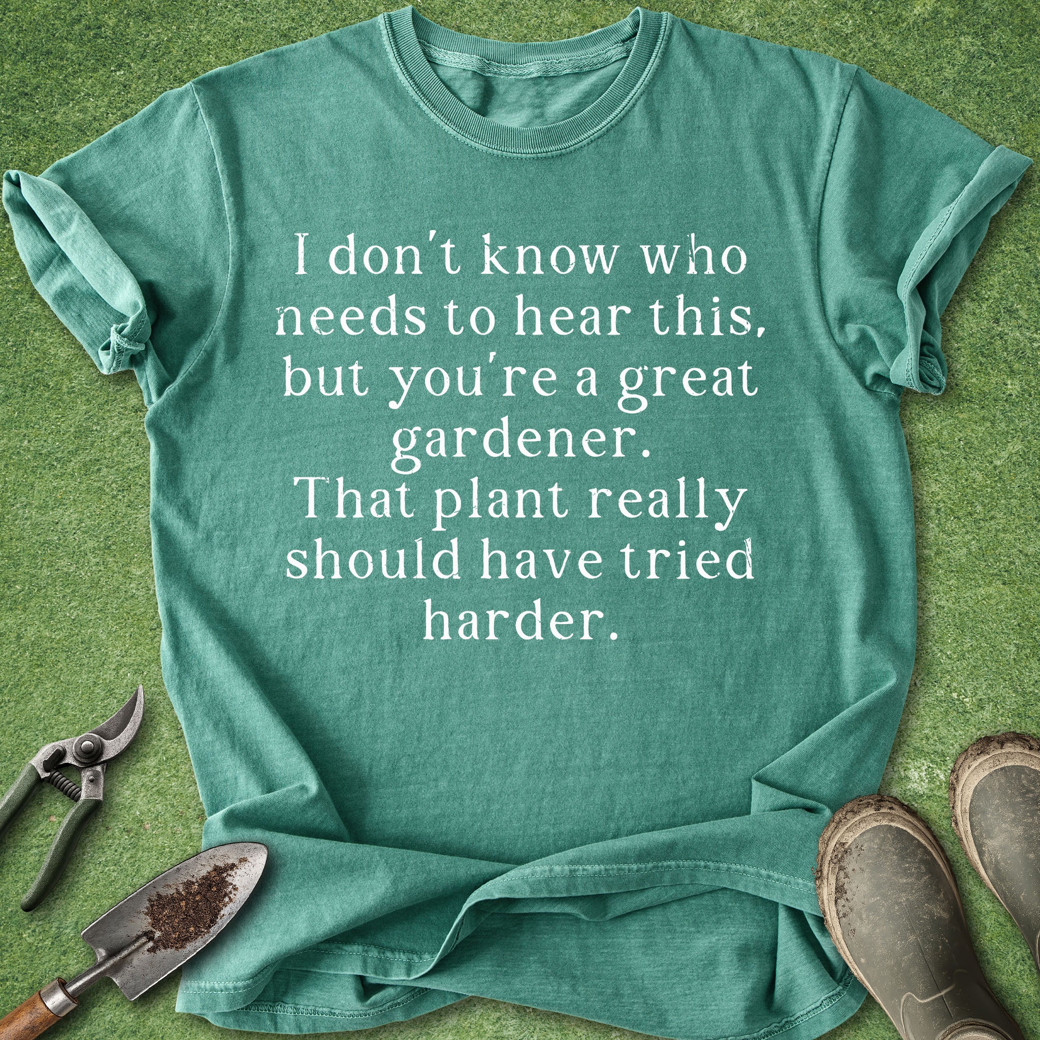 funny gardening shirt plant humor sarcastic plant lover shirt that plant should have tried harder t shirt