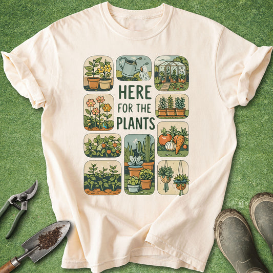 here for the plants shirt plant lover aesthetic botanical gardening t shirt houseplant lover tee