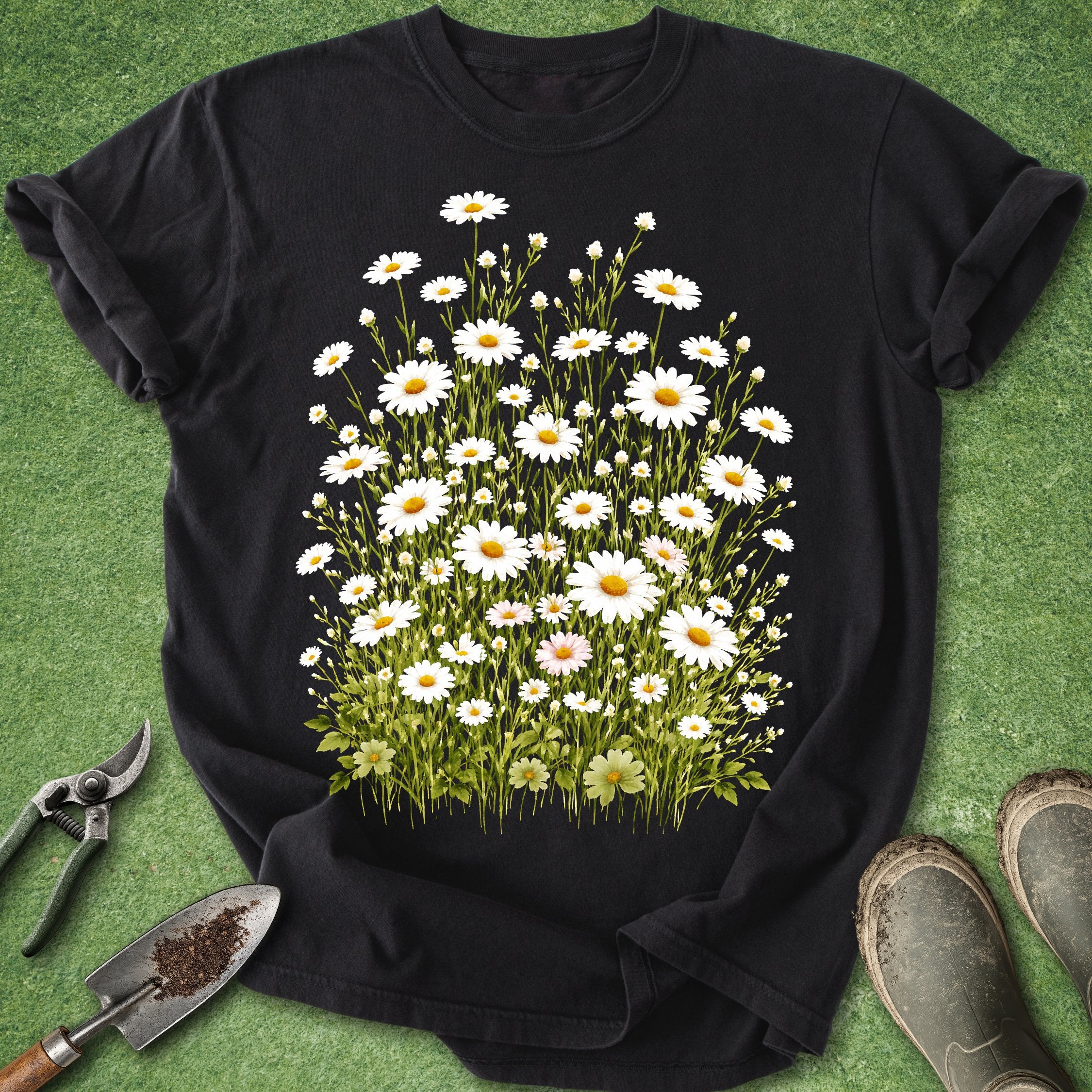 daisy flower shirt wildflower botanical floral t shirt cottagecore nature lover aesthetic garden shirt
