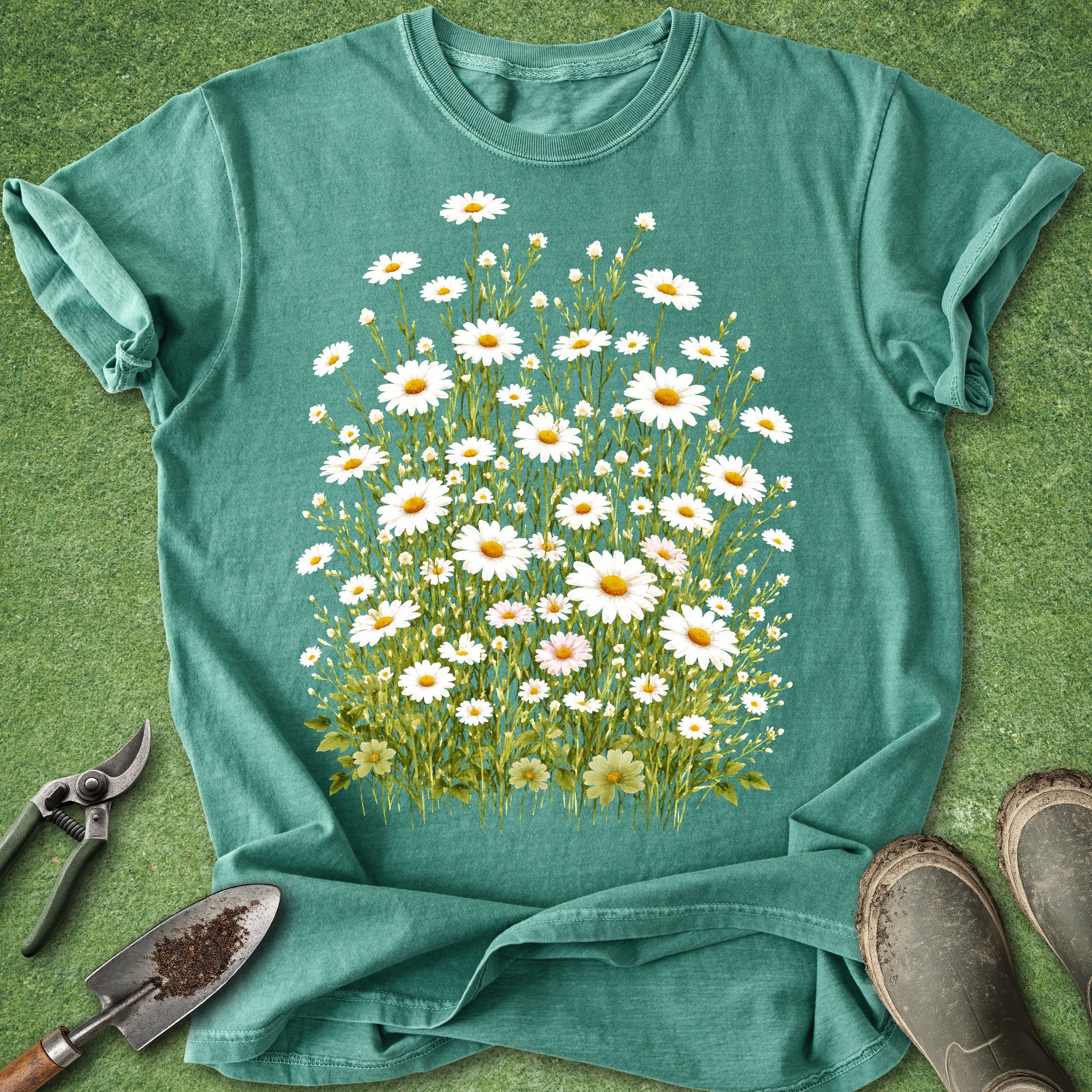 daisy flower shirt wildflower botanical floral t shirt cottagecore nature lover aesthetic garden shirt