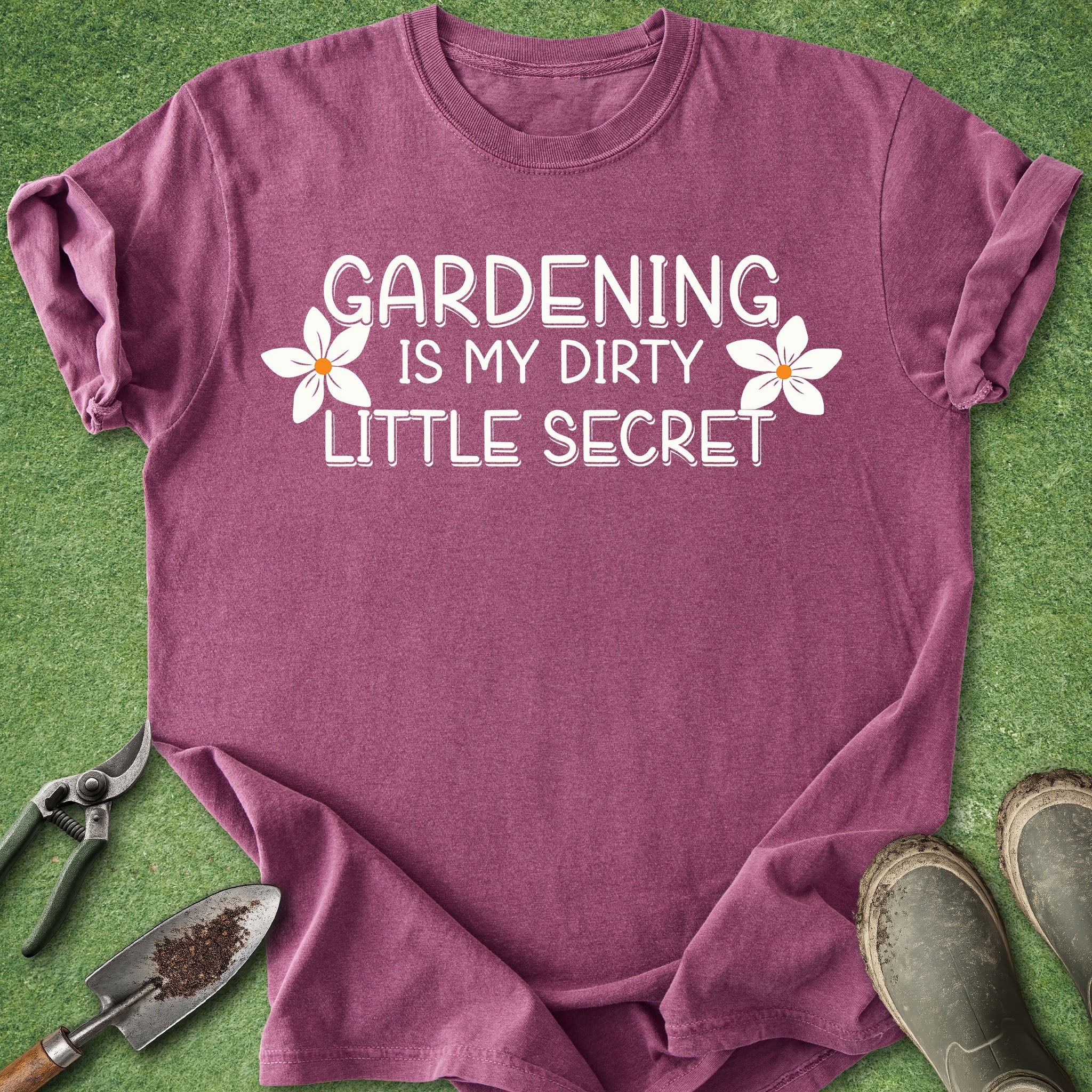 cute gardening shirt gardening is my dirty little secret floral plant lover gift t shirt